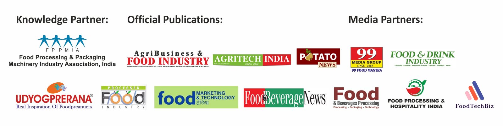 Knowledge Partner, Official Publications and Media Partners